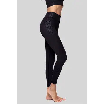 Belsize — Black Leopard Leggings — view 2