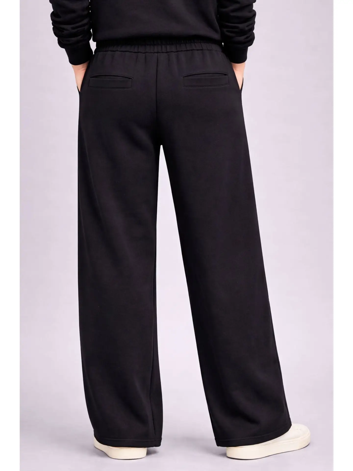 Born Nouli — Supersoft Wide Leg Sweatpant Black — view 4