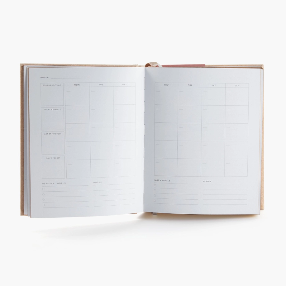Coconut Lane — Deluxe Self-Care Journal – Beige — view 4