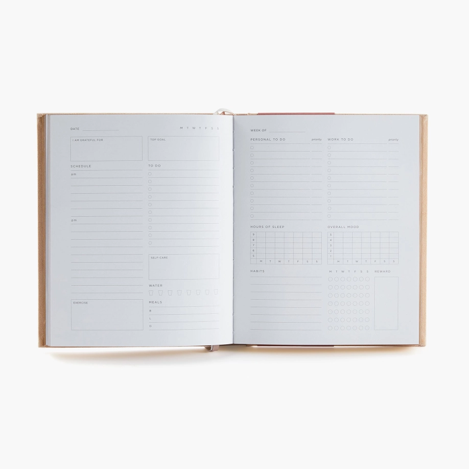 Coconut Lane — Deluxe Self-Care Journal – Beige — view 3
