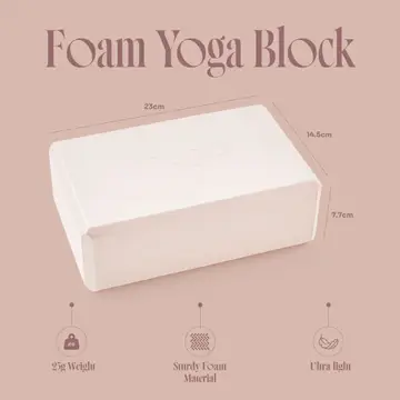 Yoga/Pilates — Foam Yoga Block - Blush — view 5