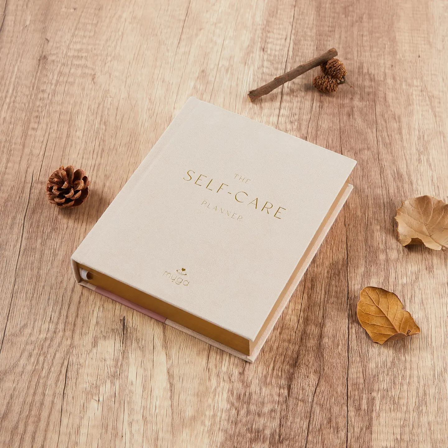 Coconut Lane — Deluxe Self-Care Journal – Beige — view 2