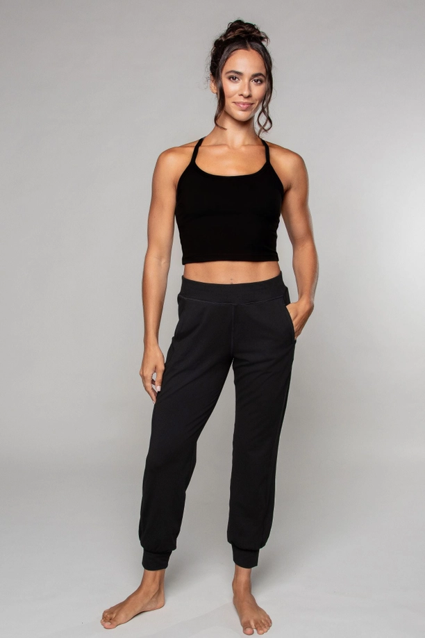 Born Nouli — Tula Harem Yoga Pant Black — view 4