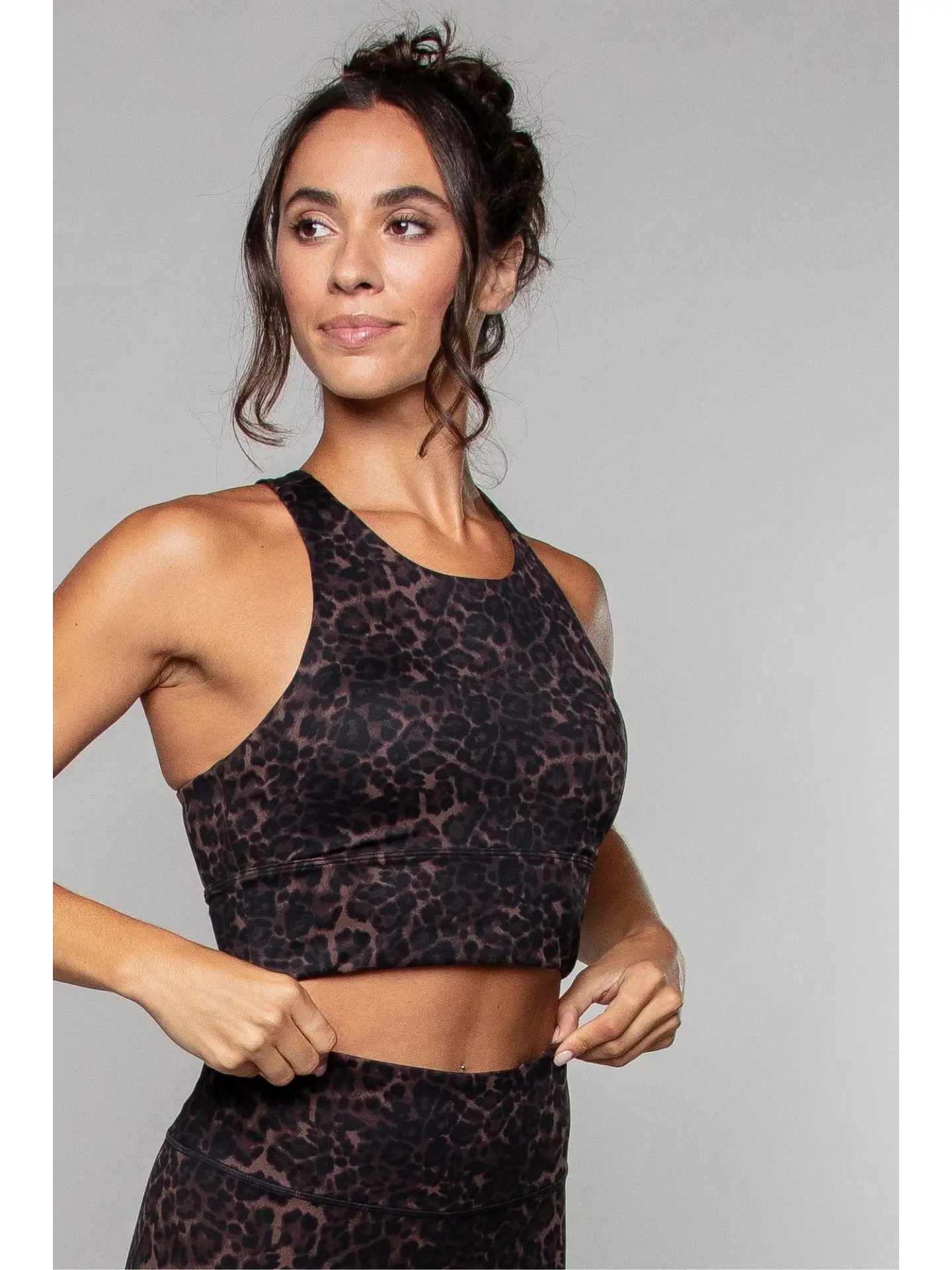Born Nouli — Wild Cat Longline Crop Bra — view 4