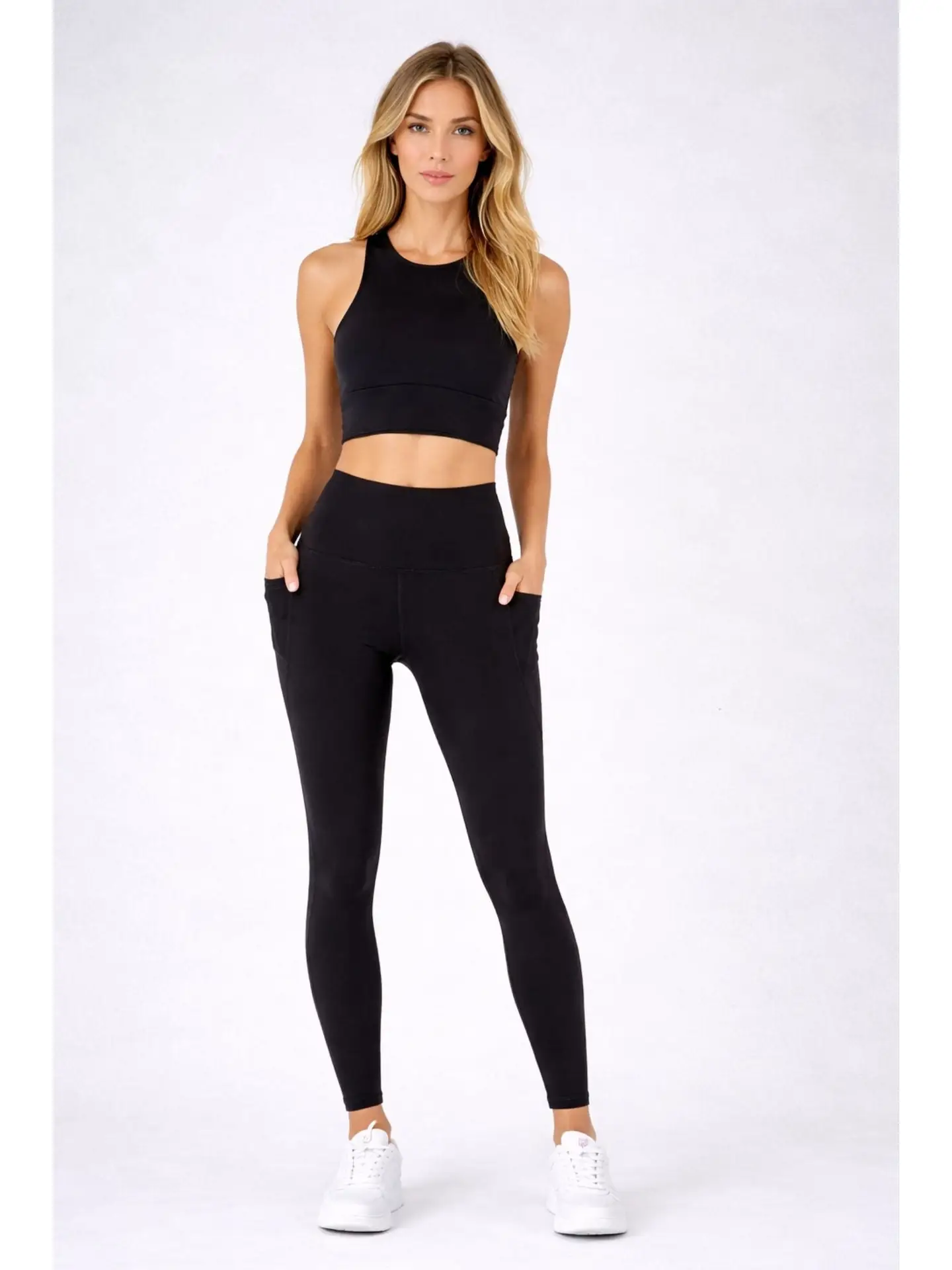 Born Nouli — Sculpting High Waisted Full Length Pocket Legging — view 3