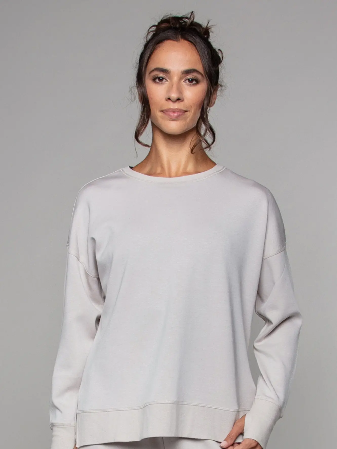 Born Nouli — Supersoft Longline Sweatshirt Oat