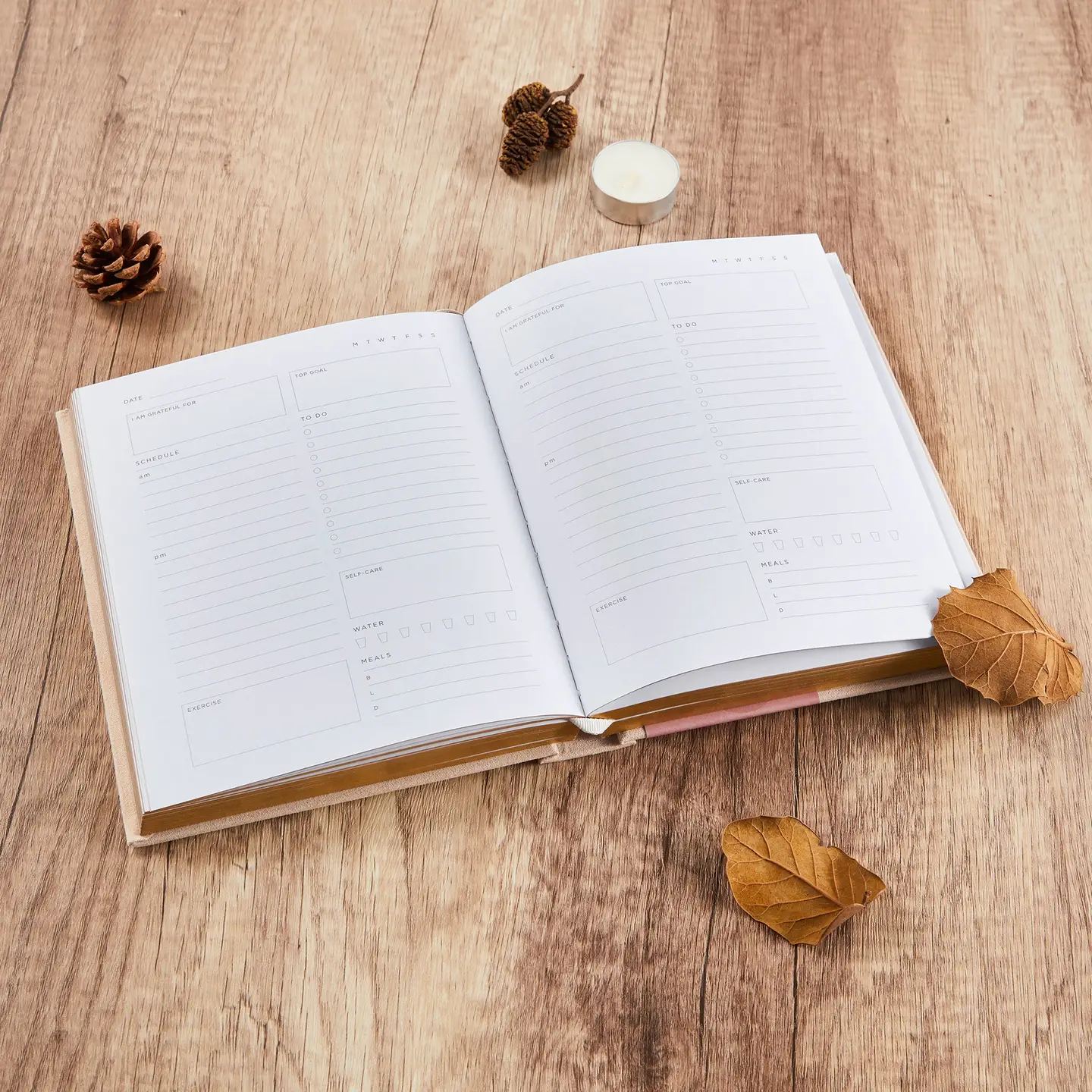 Coconut Lane — Deluxe Self-Care Journal – Beige